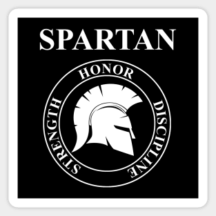 Spartan Warrior Virtues of Sparta Sticker